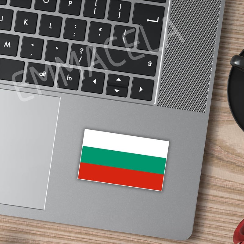 EMMACELA (3PCS) Bulgaria Flag stickers, Countries Flag Stickers - Waterproof Vinyl Decals For Laptops, Tumblers, Water Bottles, Books, Scrapbooks, Size 3 x 1.8 - Image 4